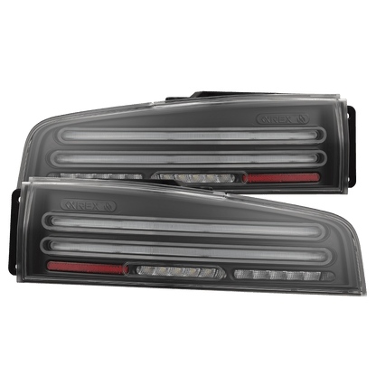 23-25 Nissan Z Twin-Loop Style NOVA-Series Prismatic LED Tail Lights Black | AlphaRex