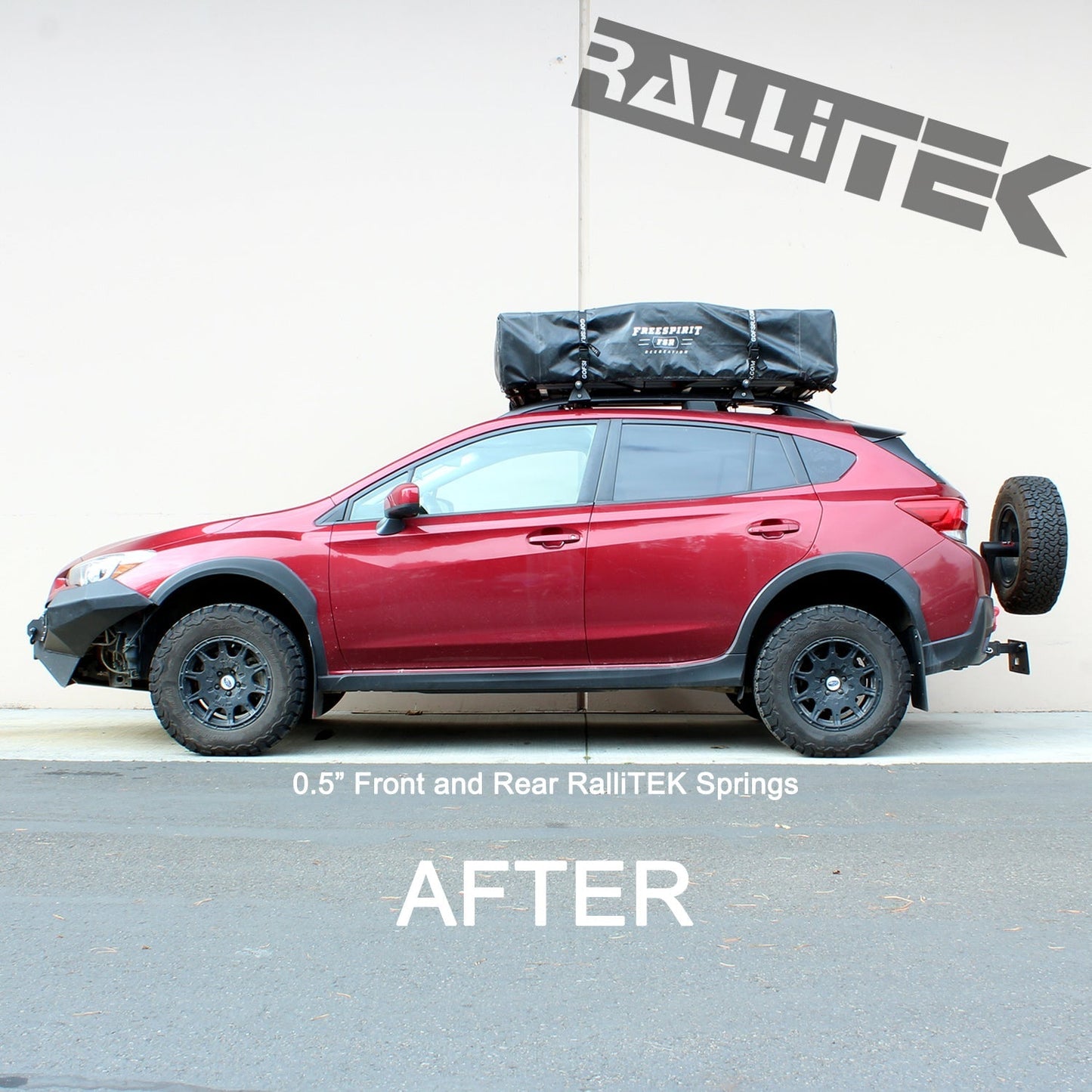 RalliTEK 0.5" Front Sport Springs & OEM Struts Assembled - Crosstrek XV 2018-2019