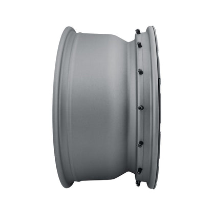 Rebound Pro 17 X 8.5 / 6 X 5.5 0MM Offset 4.75 Inch Back Space Charcoal W/ Black Ring, ICON Alloys