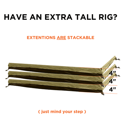 4″ Zip-On Annex to Floor Extensions For Walkabout