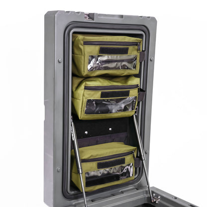 Efficient 90L Gear Box Lid Organizer Kit with Panel and Pouches