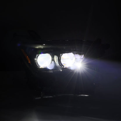 24-25 Toyota Tacoma / 25-up 4Runner LUXX-Series LED Projector Headlights Black | AlphaRex