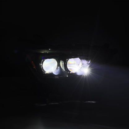 24-25 Toyota Tacoma / 25-up 4Runner LUXX-Series LED Projector Headlights Black | AlphaRex