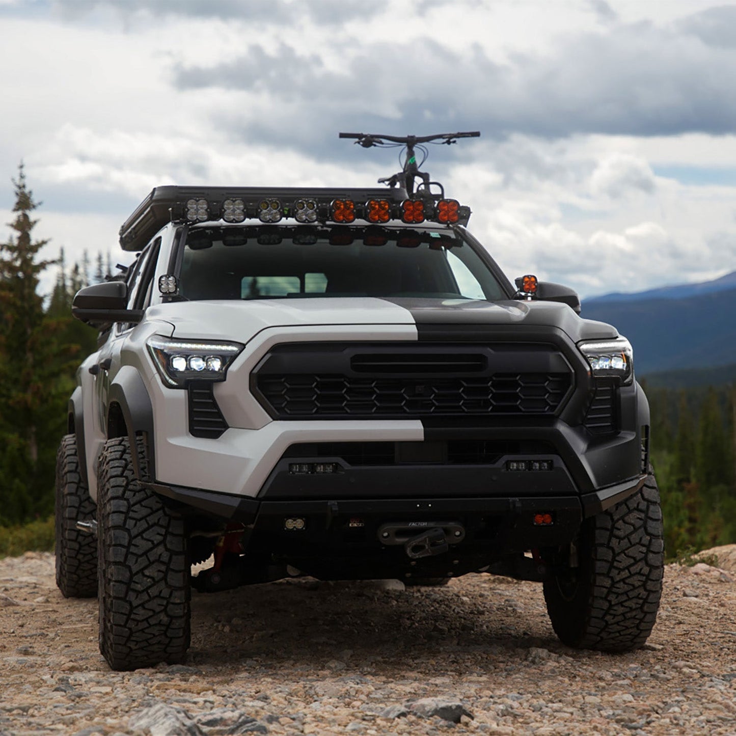 24-25 Toyota Tacoma / 25-up 4Runner NOVA-Series LED Projector Headlights Black | AlphaRex