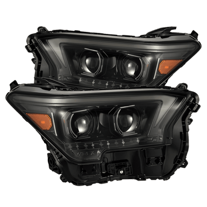 24-25 Toyota Tacoma / 25-up 4Runner OG-Style LUXX-Series LED Projector Headlights Alpha-Black | AlphaRex