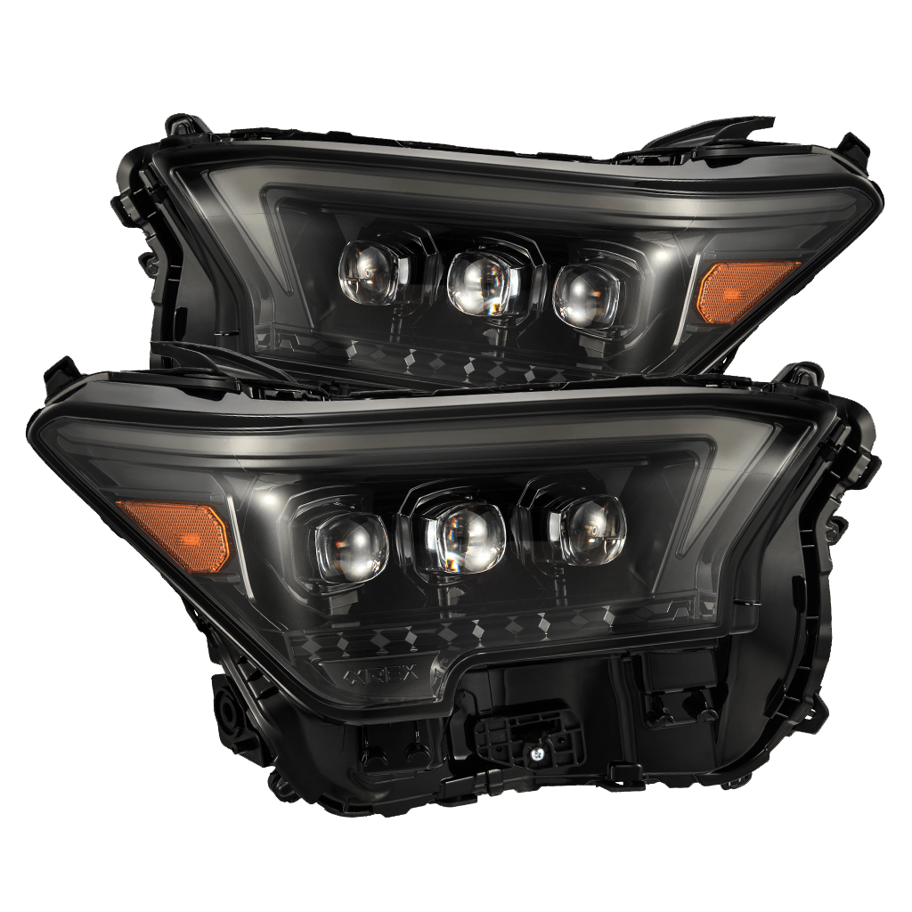 24-25 Toyota Tacoma / 25-up 4Runner OG-Style NOVA-Series LED Projector Headlights Alpha-Black | AlphaRex