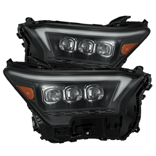 24-25 Toyota Tacoma /25-up 4Runner OG-Style NOVA-Series LED Projector Headlights Black | AlphaRex