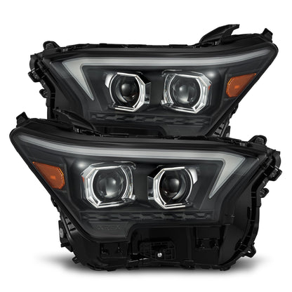 24-25 Toyota Tacoma / 25-up 4Runner OG-Style LUXX-Series LED Projector Headlights Black | AlphaRex