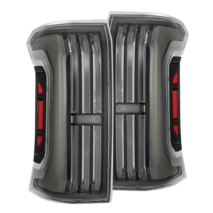 24-25 Toyota Tacoma NOVA-Series Prismatic LED Tail Lights Black | AlphaRex