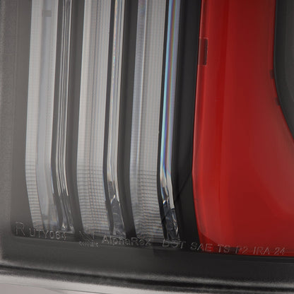 24-25 Toyota Tacoma NOVA-Series Prismatic LED Tail Lights Black-Red | AlphaRex