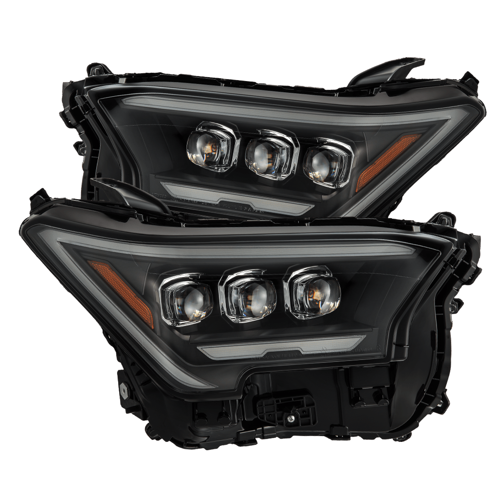 24-25 Toyota Tacoma / 25-up 4Runner NOVA-Series LED Projector Headlights Black | AlphaRex