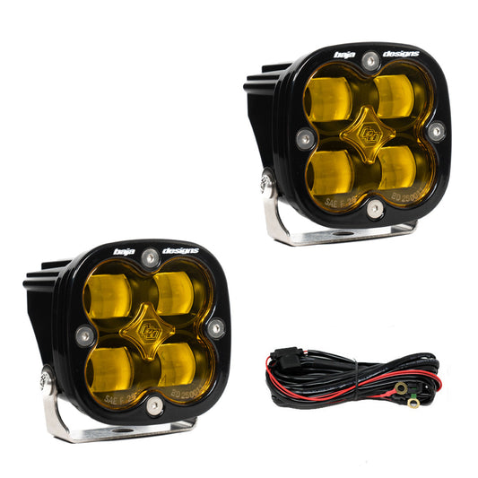 Squadron SAE LED Light Pod Pair (SAE Fog; Amber)