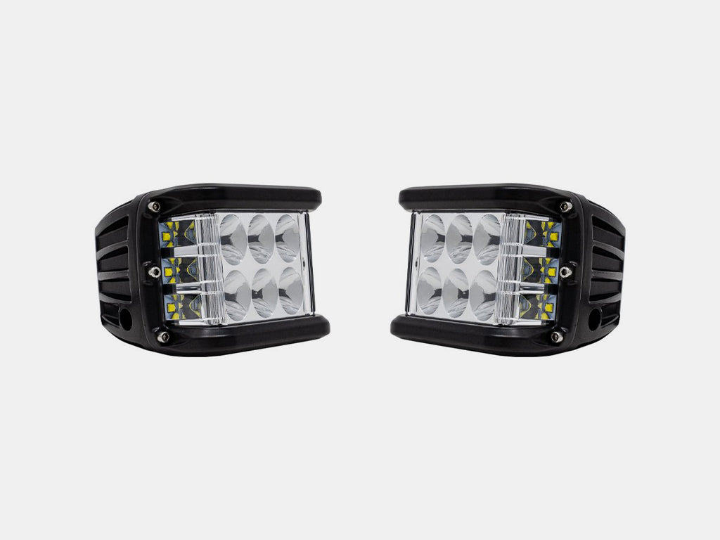 Low Profile Ditch Light Brackets Kit For 2016-2023 Toyota Tacoma