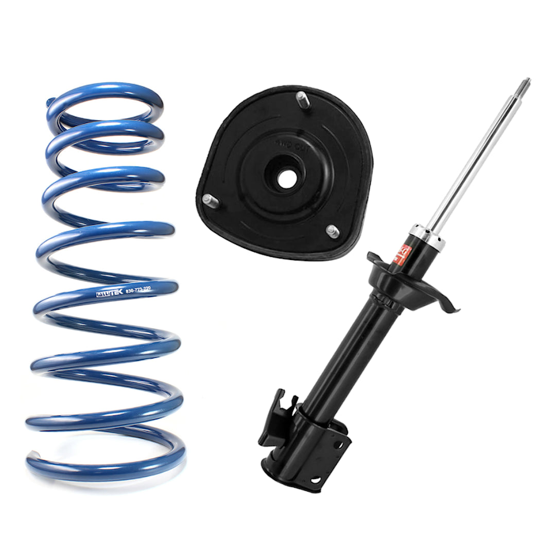 RalliTEK 1" Rear Raised Overload Springs & KYB Excel-G Struts Assembled - Forester 2003-2008