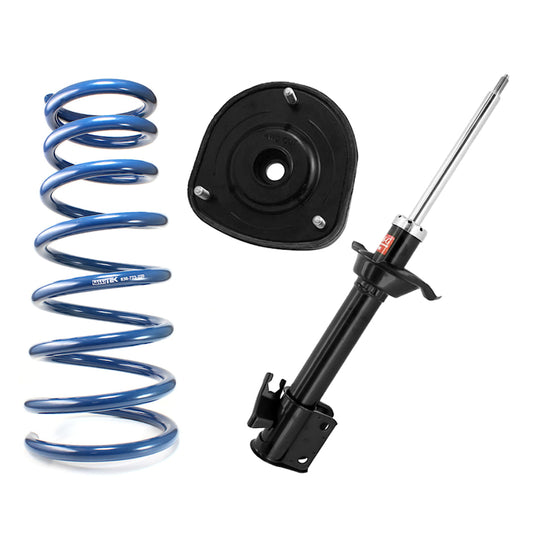 RalliTEK 1" Rear Raised Overload Springs & KYB Excel-G Struts Assembled - Forester 2003-2008