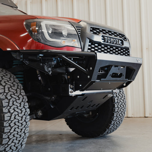 Tacoma Rock Runner Front Skid Plate w/Cross Member Delete/ 2nd Gen / 2005-2015 | Hammer Black Powder Coat
