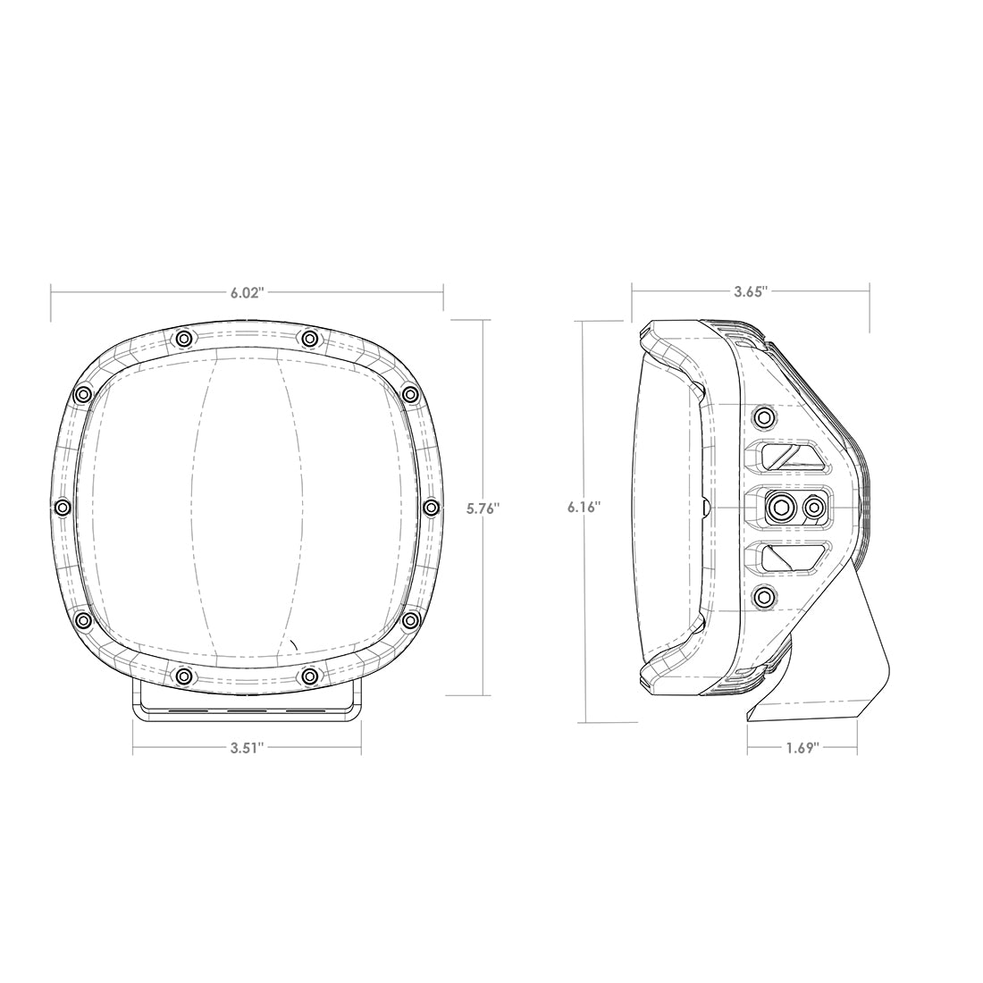 RIGID Adapt XP Extreme Powersports LED Light 3 Lighting Zones GPS Module Single