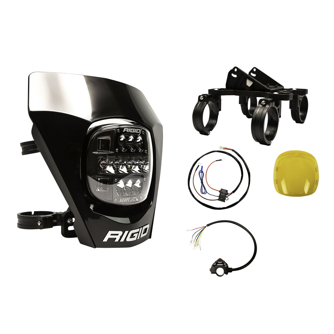 RIGID Adapt XE Extreme Enduro Complete Ready To Ride LED Moto Kit Black