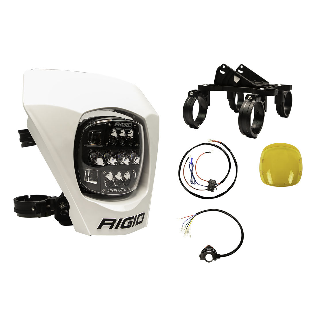 RIGID Adapt XE Extreme Enduro Complete Ready To Ride LED Moto Kit White