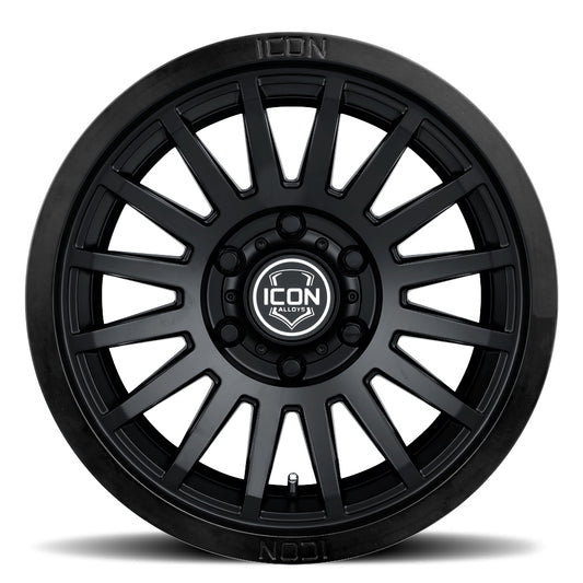 Recon Six 17 X 8.5 / 6 X 5.5 25MM Offset 5.75 Inch Back Space Gloss Black, ICON Alloys