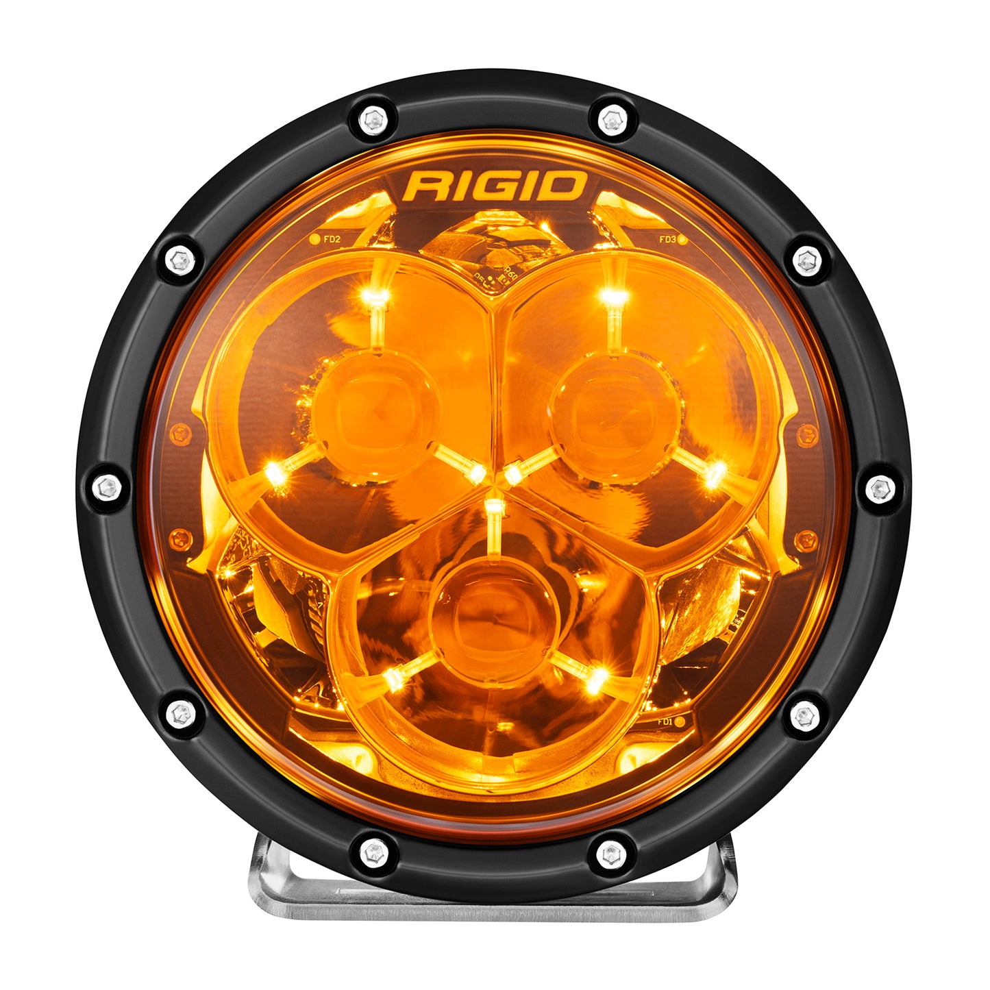 6 Inch 360-Series Laser Amber PRO with Precision Spot Optics and Amber Backlight RIGID Industries