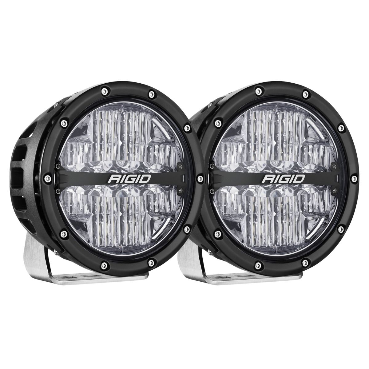 360-Series 6 Inch Off-Road Lamp Drive Beam RGBW Backlight Set of 2 Rigid Industries