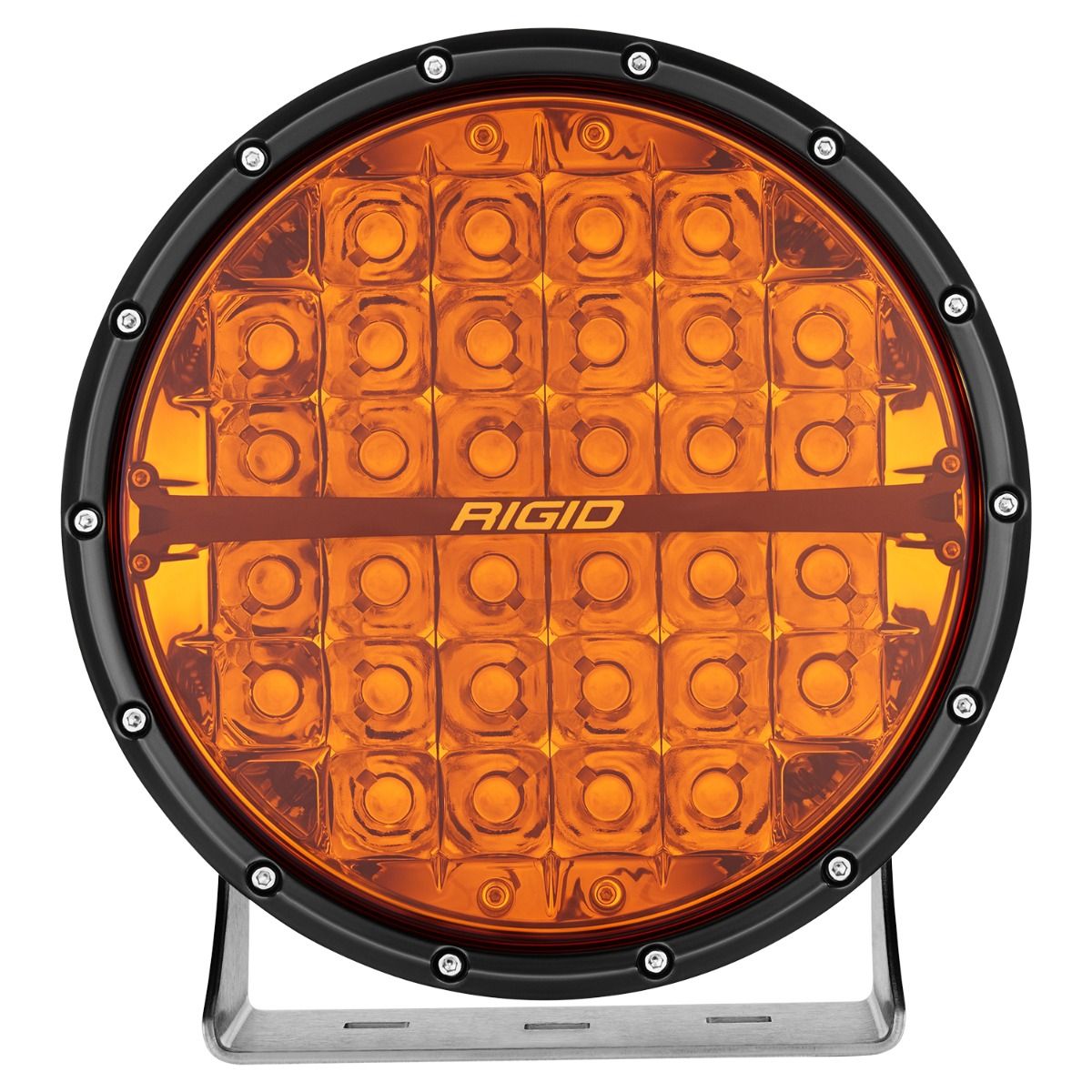 360-Series 9 Inch Off-Road Lamp Spot Beam Amber Lens Single Rigid Industries