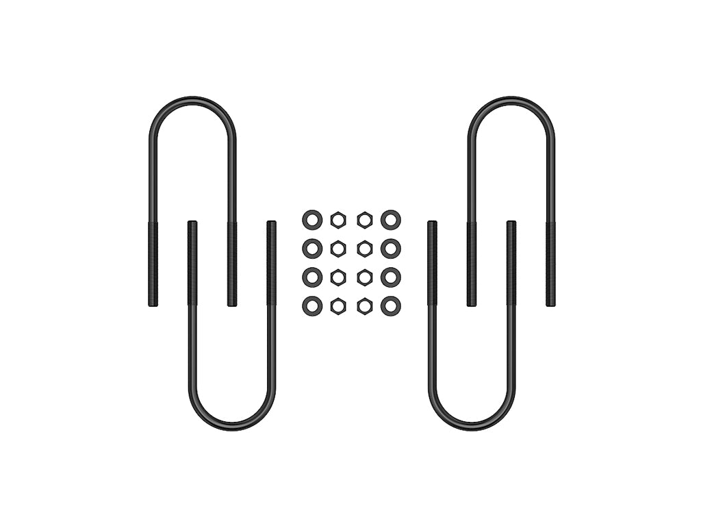 99-10 FSD Rear 12 Inch U-Bolt Kit Icon Vehicle Dynamics