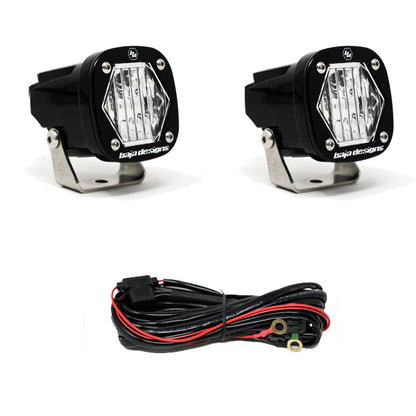 S1 Wide Cornering LED Light with Mounting Bracket Pair Baja Designs