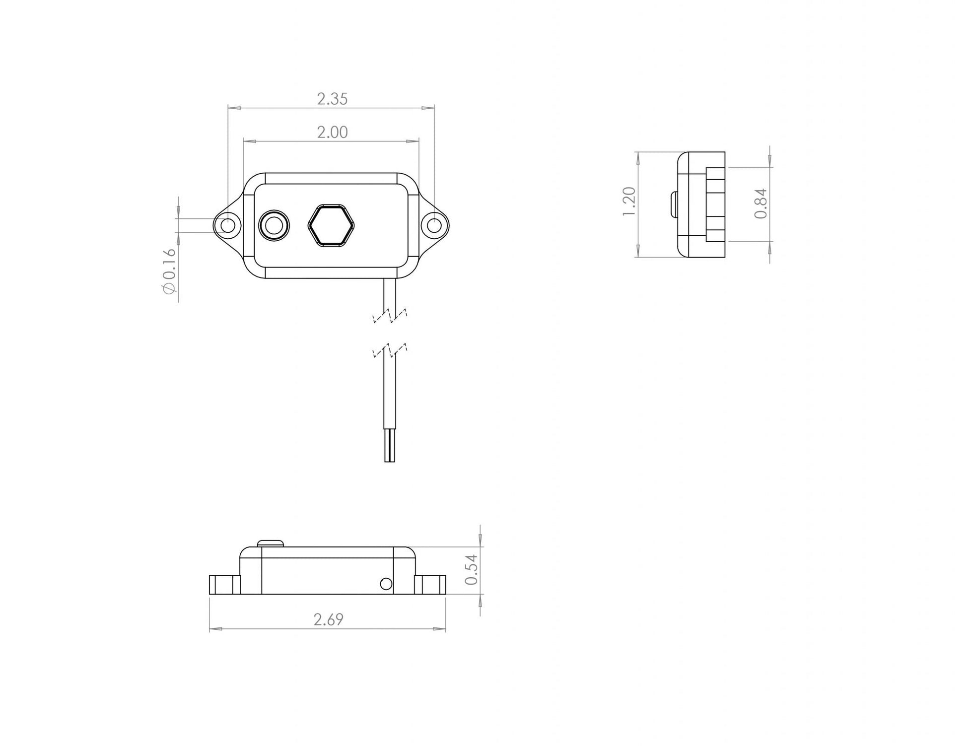 LED Dome Light w/Switch Clear Baja Designs