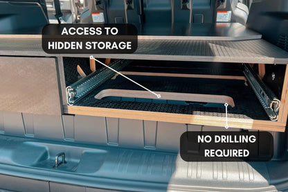 Land Cruiser 250 Dual Drawer Storage PreCut Kit - 2 Options