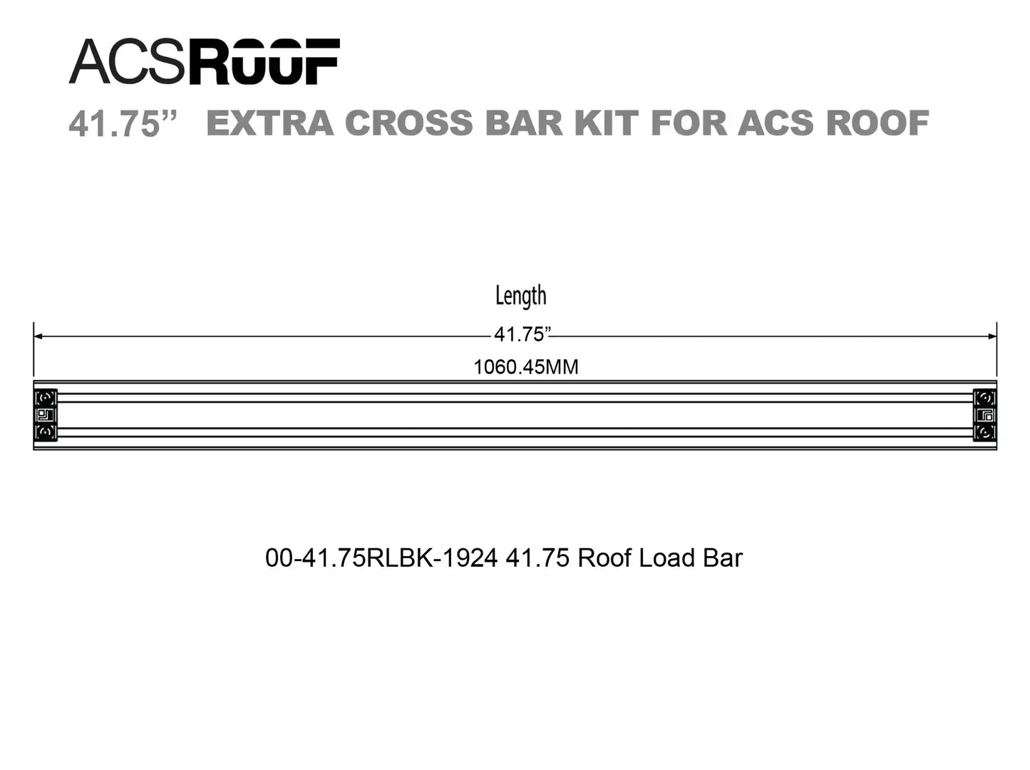 ACS ROOF Extra Load Bar Kit