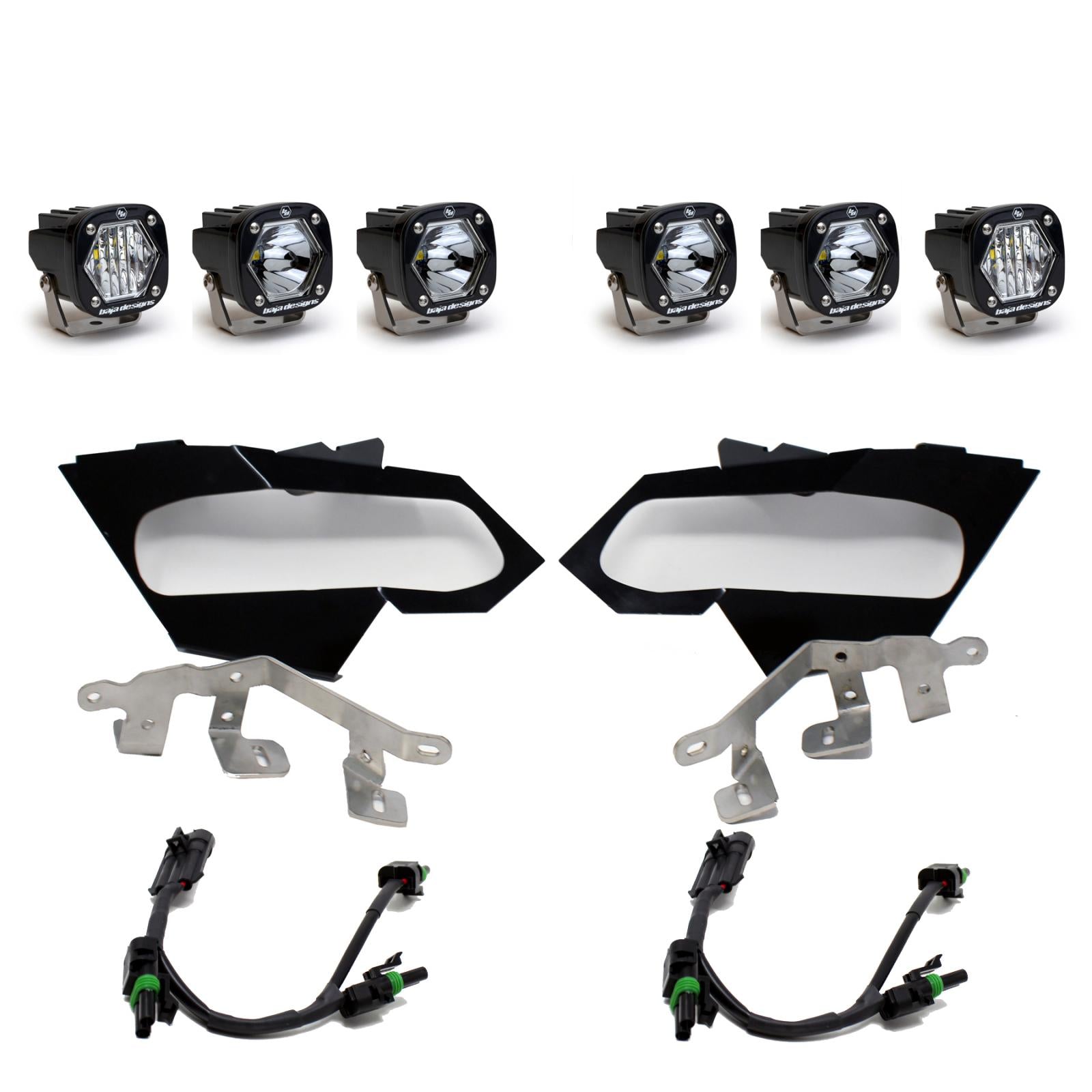 Can-Am X3 Headlight Kit S1 Spot W/C Baja Designs