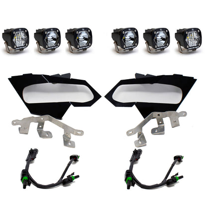 Can-Am X3 Headlight Kit S1 Laser W/C Baja Designs