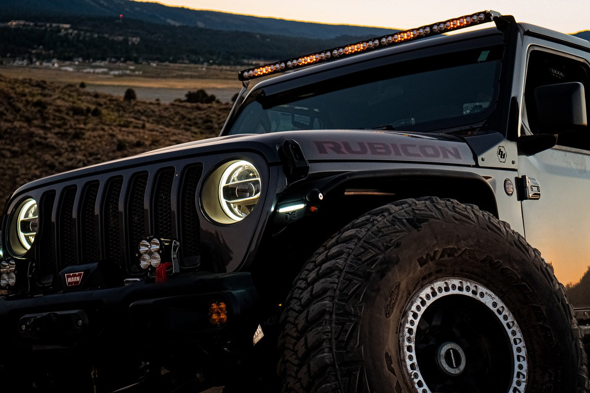 Jeep JL/JT Roof Bar LED Light Kit 50 Inch S8 w/Upfitter Baja Designs