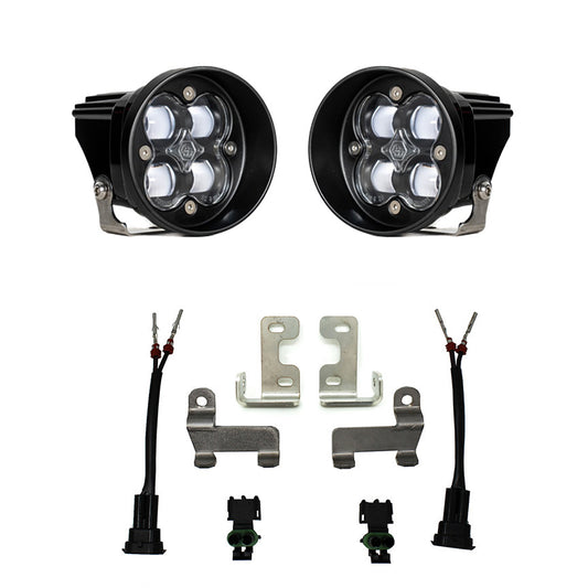 Squadron-R SAE Fog Pocket Kit - '16-21 RAV4; '14-19 Highlander (SAE Fog; Clear)