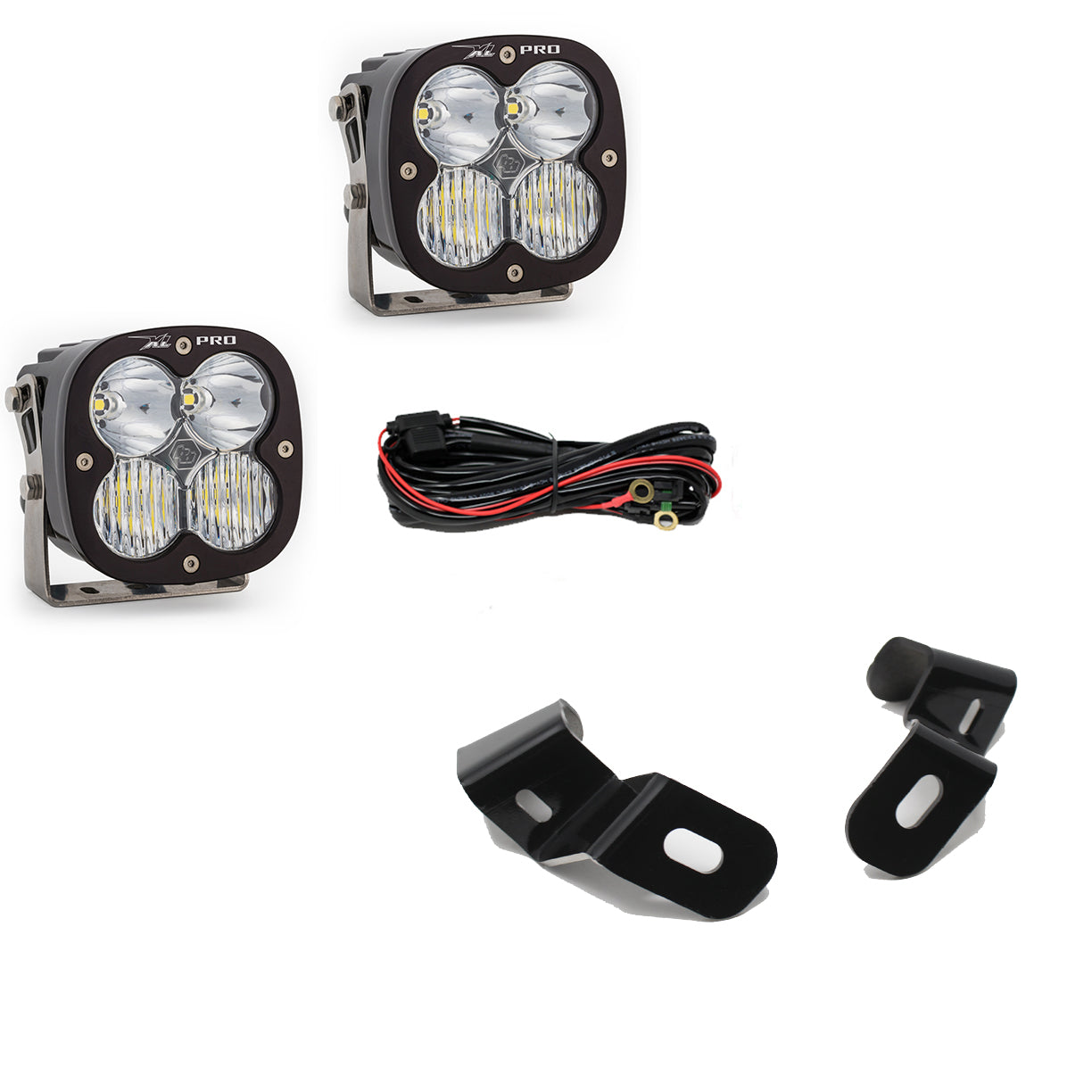 Dodge Ram LED Light Pods For Ram 2500/3500 19-On A-Pillar Kits XL Pro Driving Combo Baja Designs