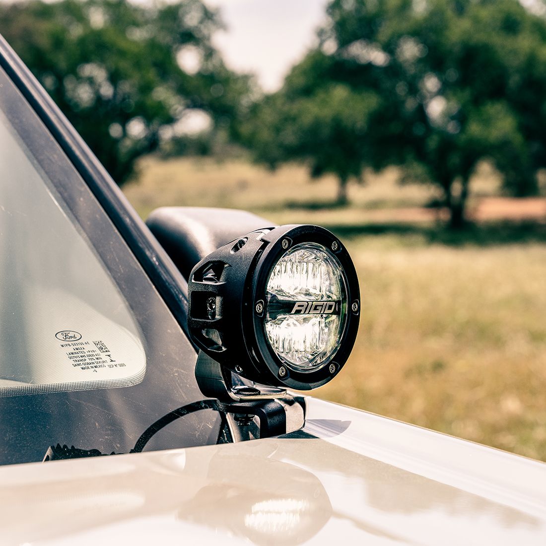 2021 Ford Bronco Sport A-Pillar LED Light Mount, Fits 360-Series, D-Series Rigid Industries