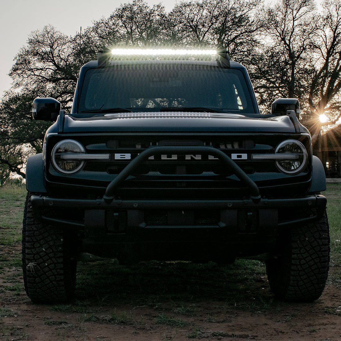 2021-Present Ford Bronco Roof Rack Light Kit with a SR Spot/Flood Combo Bar Included RIGID Industries