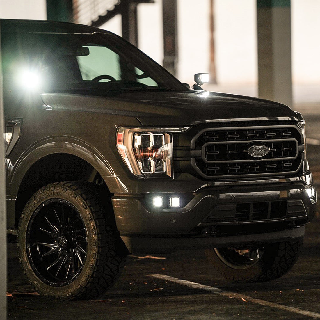 2021-Present Ford F-150/Raptor A-Pillar D-SS Light Kit RIGID Industries