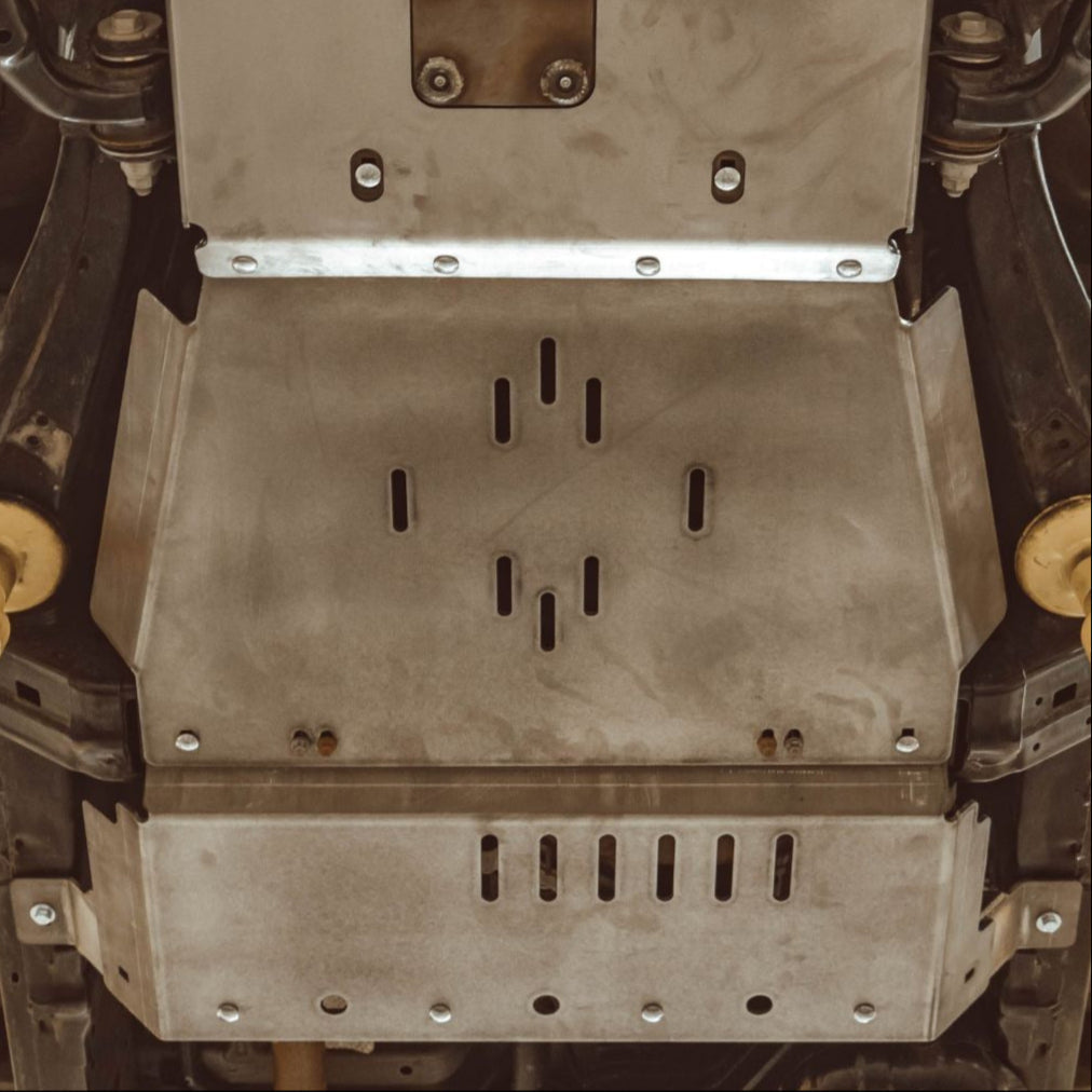 4Runner Rear Skid Plates / 5th Gen / 2010+ | Hammer Black Powder Coat