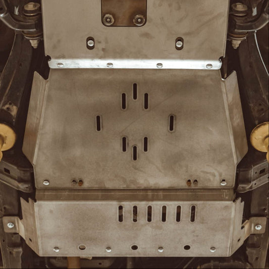 4Runner Rear Skid Plates / 5th Gen / 2010+ | Hammer Black Powder Coat