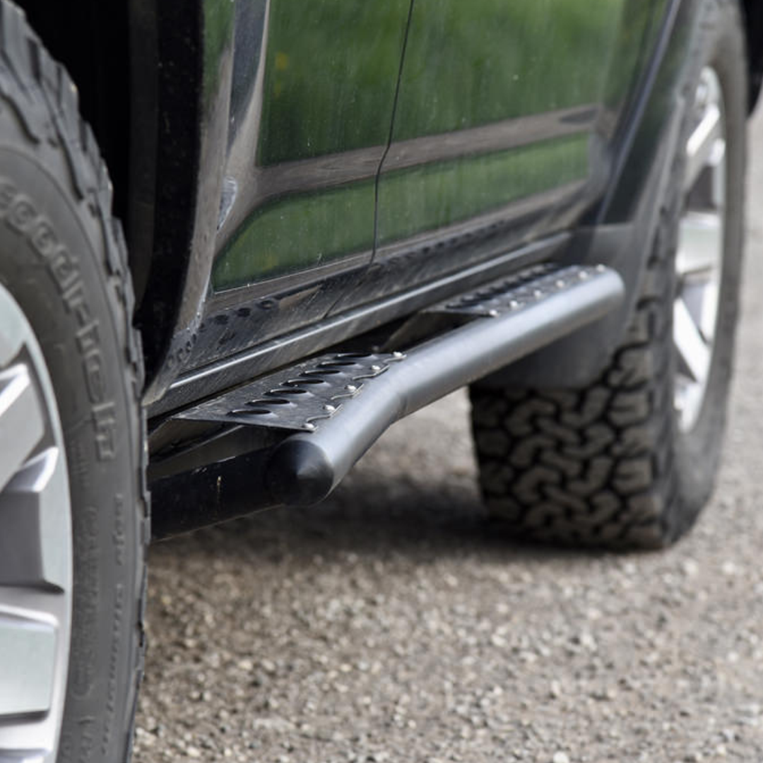 4Runner Rock Sliders / 5th Gen | (Non-KDSS) |  - C4 Text  | Hammer Black Powder Coat