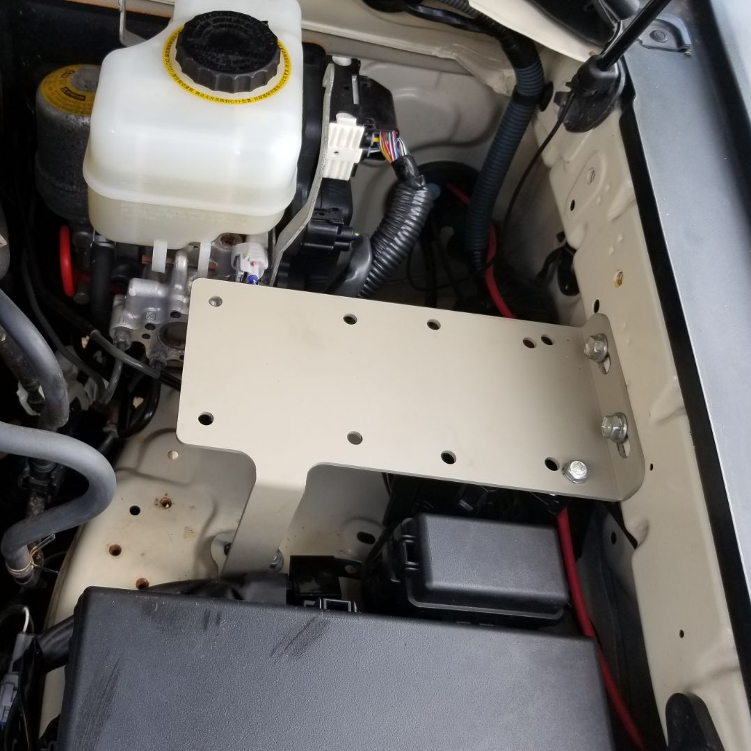 4Runner Engine Bay Accessory Tray - Driver Side / 5th Gen / 2010-2019 | Hammer Black Powder Coat