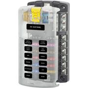 ST Blade Fuse Block - with Negative Bus and Cover