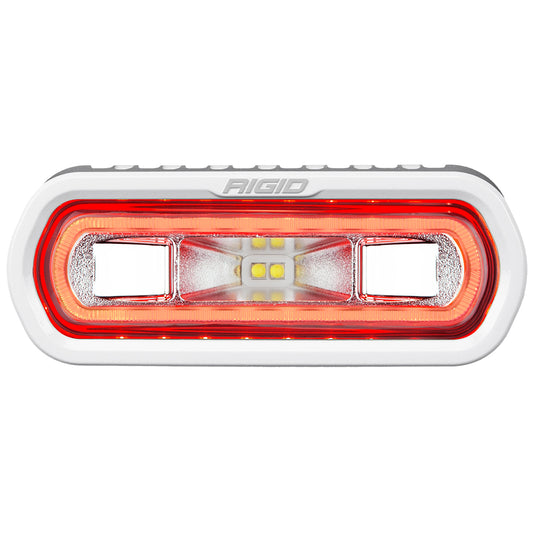 SR-L Series Marine Spreader Pod 2 Wire Surface Mount White With Red Halo RIGID Industries