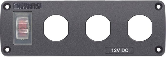 BSS Water-Resistant Accessory Panel - 15A Circuit Breaker, 3x Blank Apertures -4367