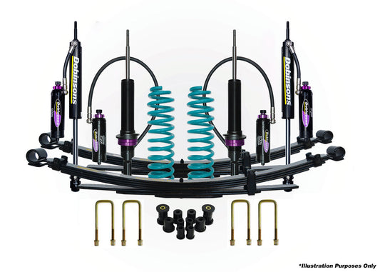 Dobinsons 1.5" to 3.0" MRR 3-way Adjustable Suspension Kit for 2005 to 2023 Tacoma 4x4 Double Cabs - [DSSKITMRA05]