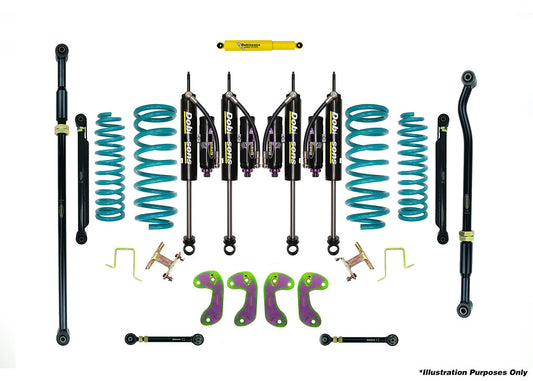 Dobinsons 2.5-3.5" MRR 3-way Adjustable VT-Series Dual Rate Long Travel Lift Kit for Toyota Land Cruiser 80 Series - DSSKITMRA0019 - DSSKITMRA0019