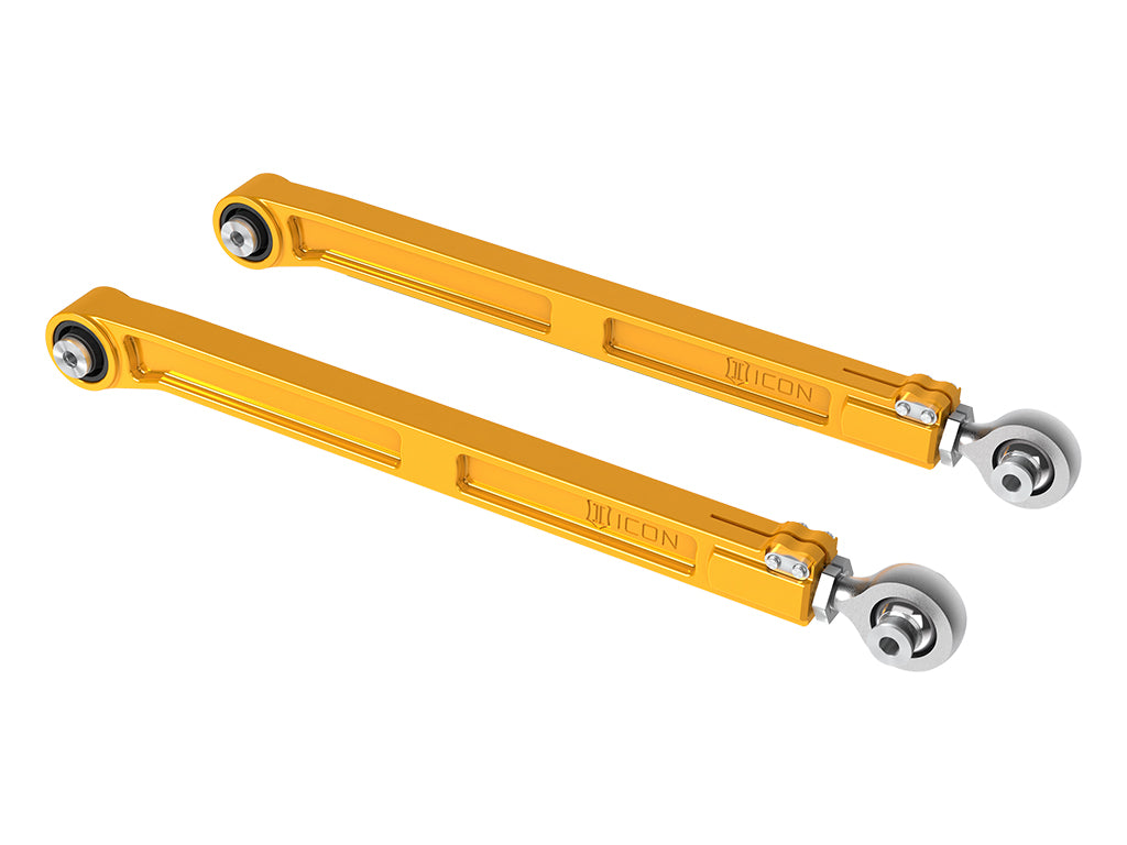2022-2025 Toyota Tundra/2023-2025 Toyota Sequoia/2024-2025 Toyota Tacoma Rear Billet Lower Link Kit Gold Anodizing Icon Vehicle Dynamics